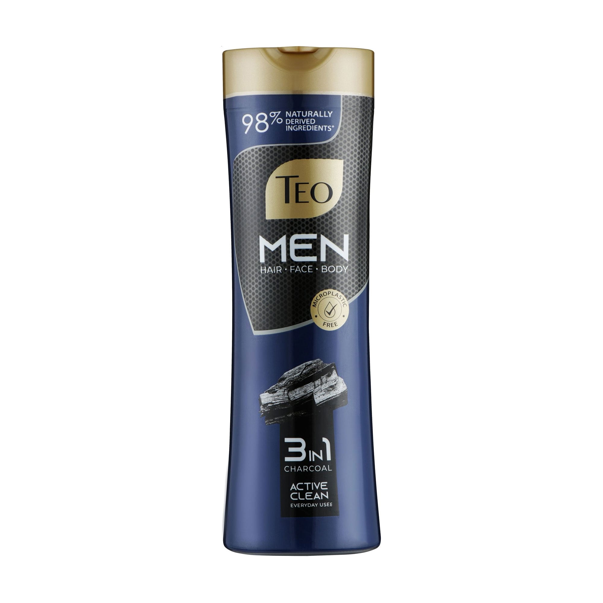 Чоловічий шампунь-гель Teo Men 3 in 1 Charcoal для волосся, тіла та обличчя, 350 мл