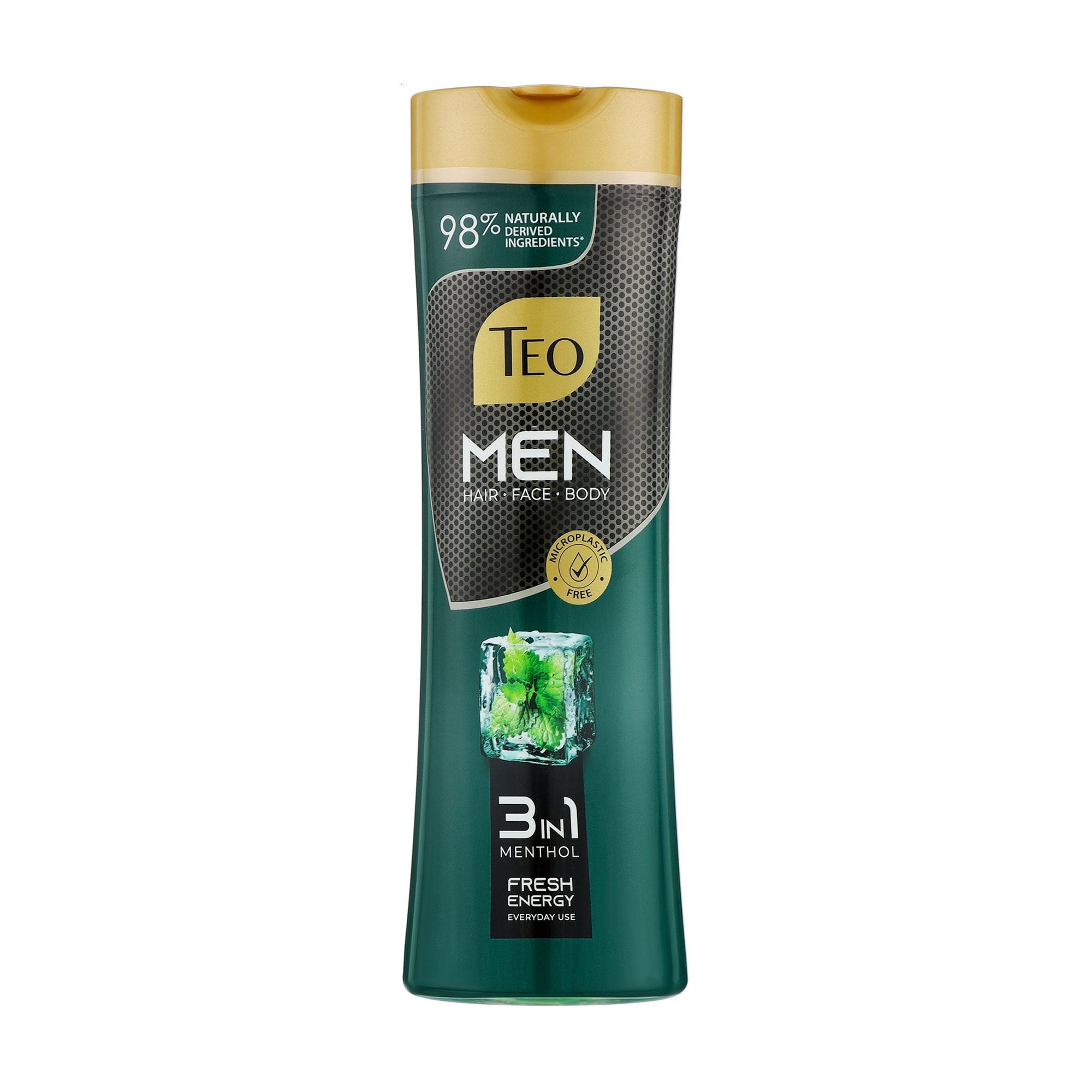 Чоловічий шампунь-гель Teo Men 3 in 1 Menthol для волосся, тіла та обличчя, 350 мл