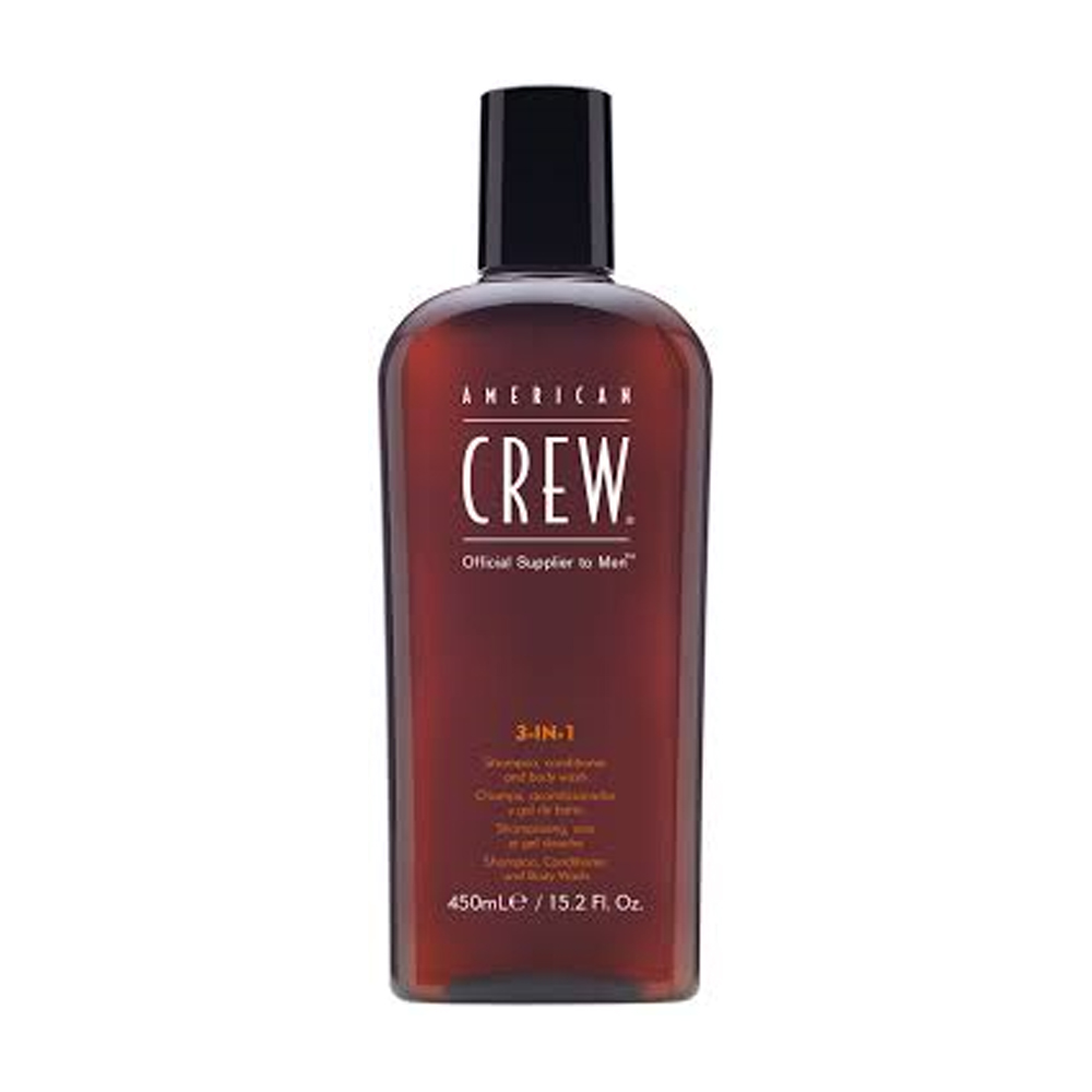 Чоловічий шампунь, кондиціонер і гель для душу 3 в 1 American Crew 3-in-1 Shampoo, Conditioner &amp; Body Wash, 450 мл