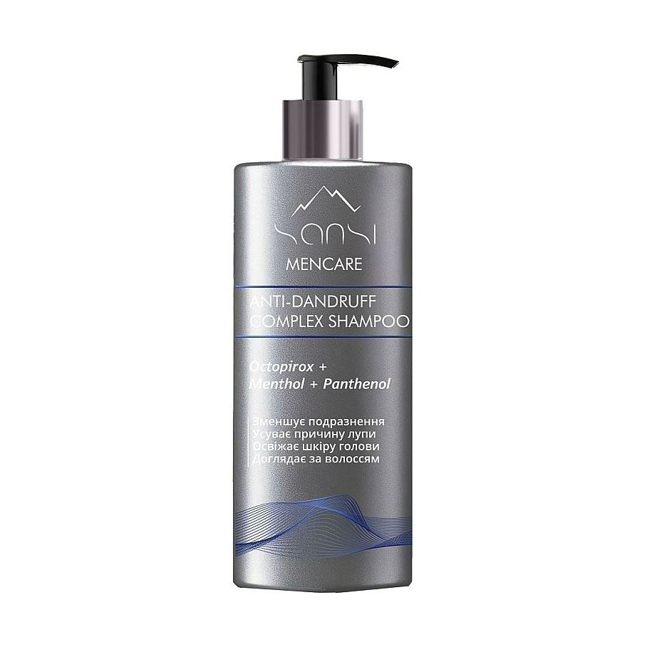 Чоловічий шампунь Sansi ProfiCare Men Care Anti-Dandruff Complex Shampoo з комплексом проти лупи, 400 мл