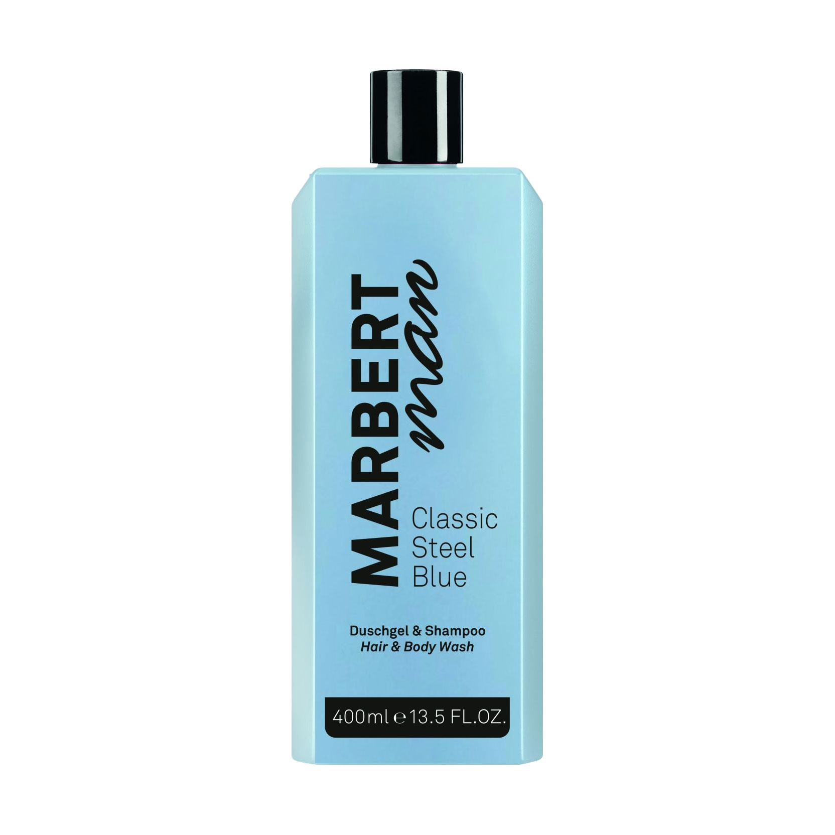 Чоловічий шампунь та гель для душу Marbert Man Classic Steel Blue Hair &amp; Body Wash, 400 мл