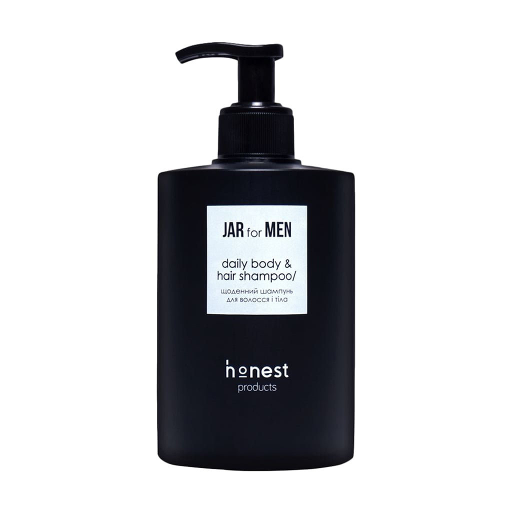 Чоловічий щоденний шампунь для волосся та тіла Honest Products Jar For Man Daily Body &amp; Hair Shampoo, 500 мл