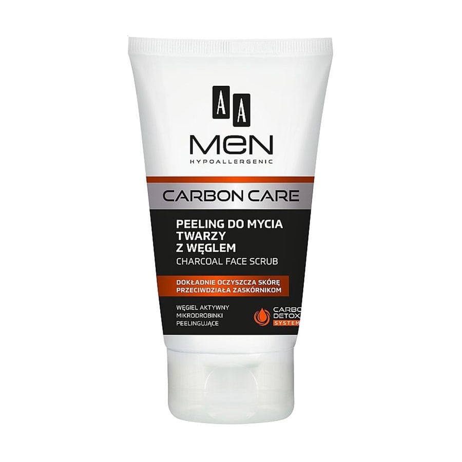 Чоловічий скраб для обличчя AA Cosmetics Men Carbon Care Charcoal Face Scrub з вугіллям, 150 мл