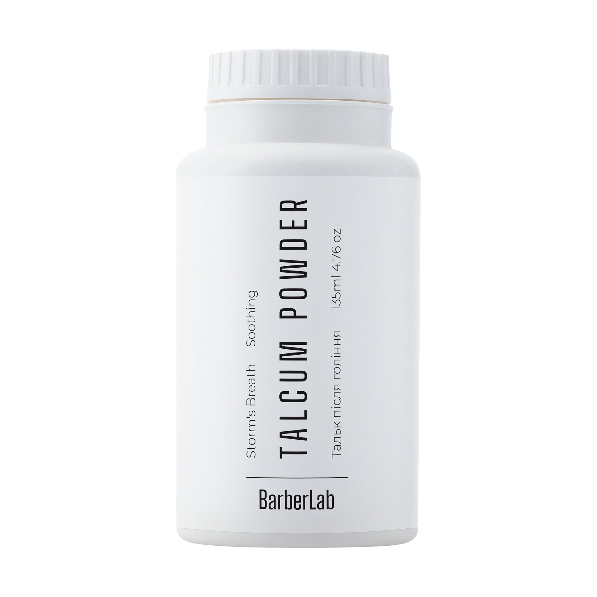 Чоловічий тальк після гоління BarberLab Storm's Breath Talcum Powder Заспокійливий, 135 г