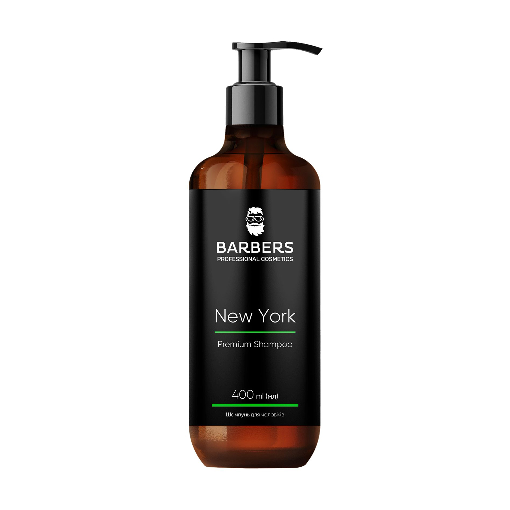 Чоловічий тонізувальний шампунь для волосся Barbers New York Premium Shampoo, 400 мл