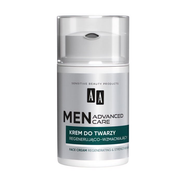 Чоловічий відновлювальний та зміцнювальний крем для обличчя AA Men Advanced Care Repair 60+ Face Cream із 4 формами гіалуронової кислоти, 50 мл