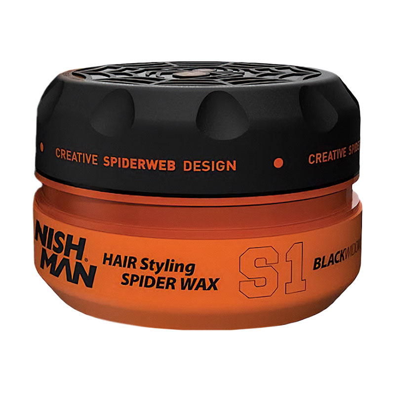 Чоловічий віск-павутинка для укладання волосся Nishman Hair Styling Spider Wax S1 Black Widow, 150 мл
