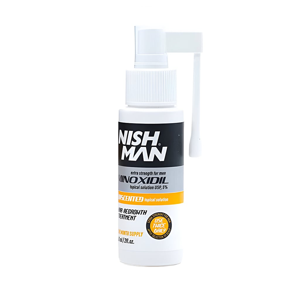 Чоловічий засіб для росту волосся Nishman Minoxidil 5% на 6 місяців, 6*60 мл