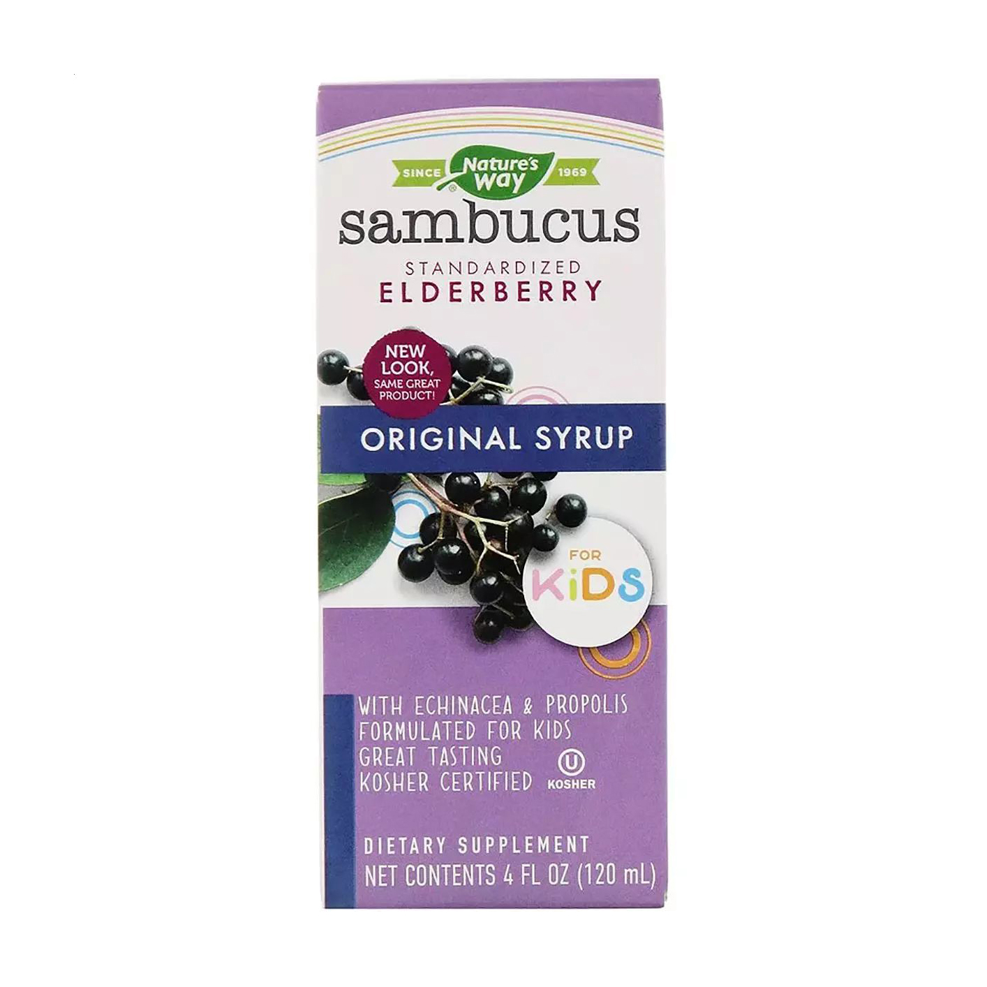 Чорна бузина Nature's Way Sambucus For Kids для дітей, в рідині, 120 мл