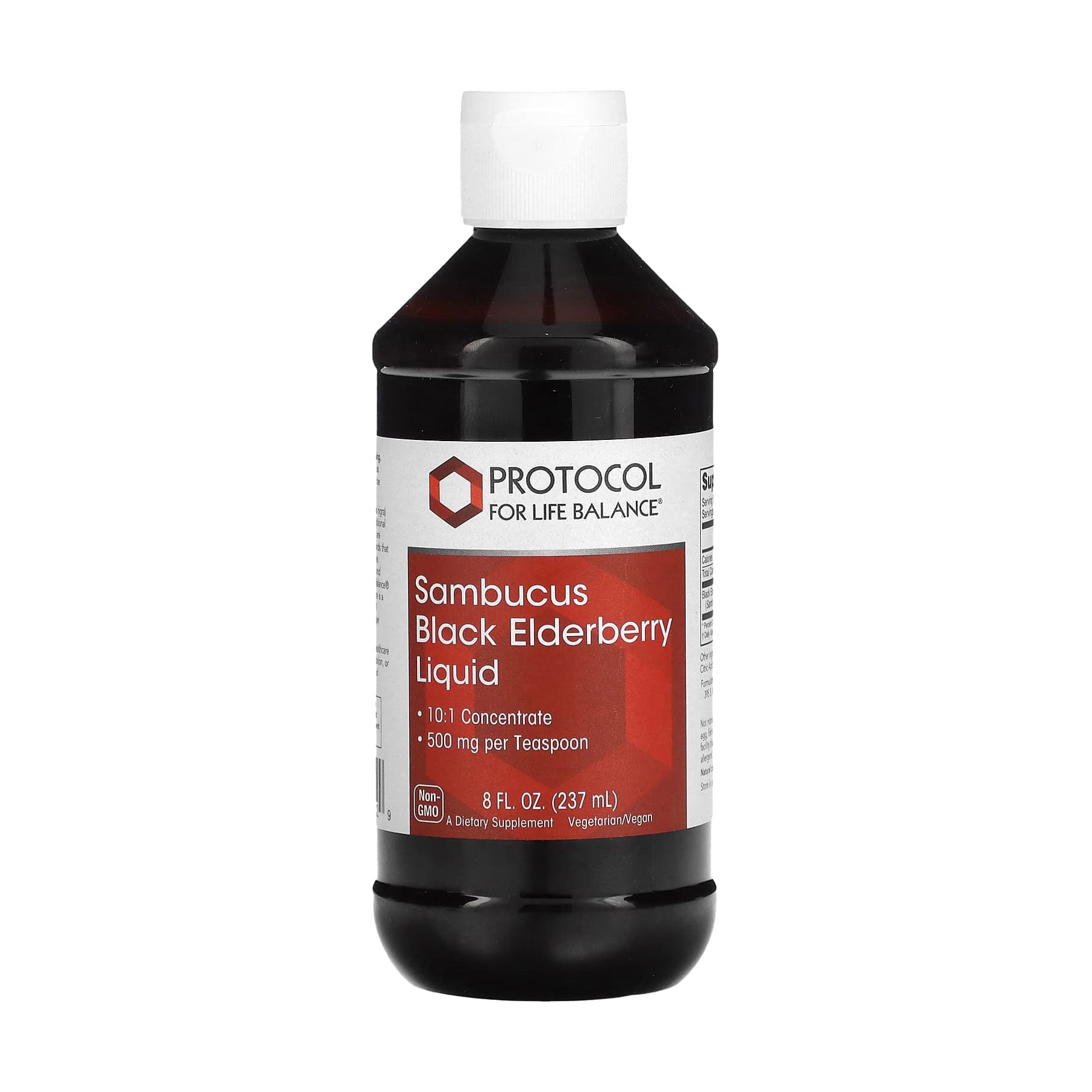 Чорна бузина Protocol For Life Balance Sambucus Black Elderberry Liquid 500 мг, в рідині, 237 мл