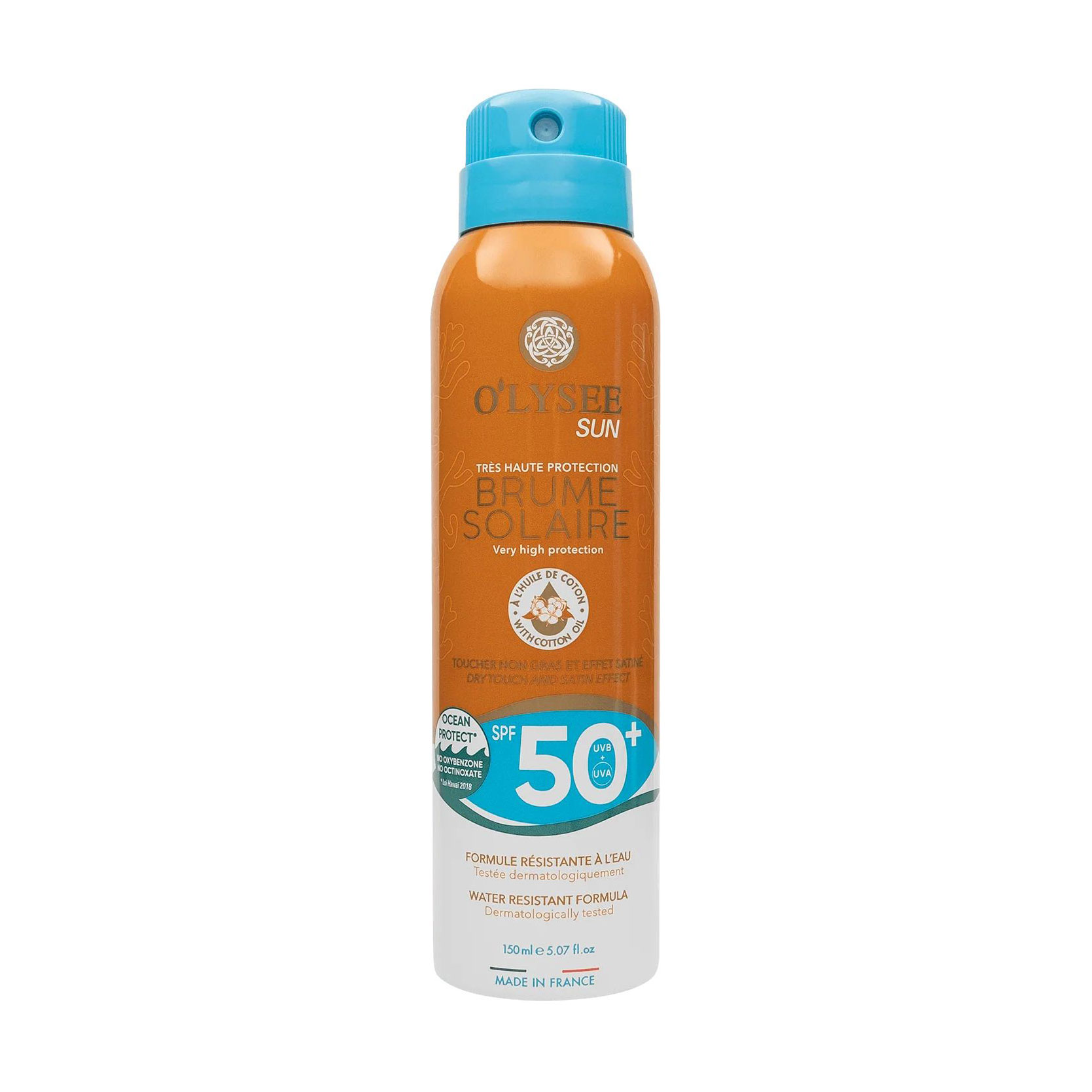Cонцезахисний спрей для тіла O'LYSEE Sun Brume Solaire Very High Protection Sun Mist SPF 50+, 150 мл