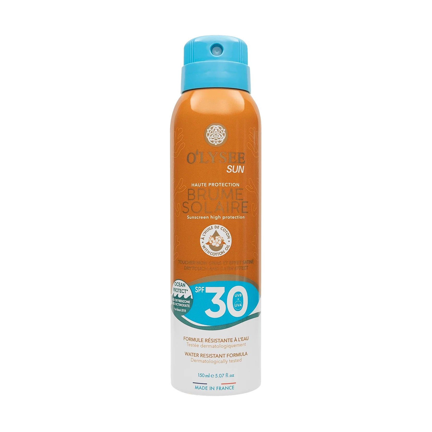 Cонцезахисний спрей для тіла O'LYSEE Sun Brume Solaire High Protection Sun Mist SPF 30+, 150 мл