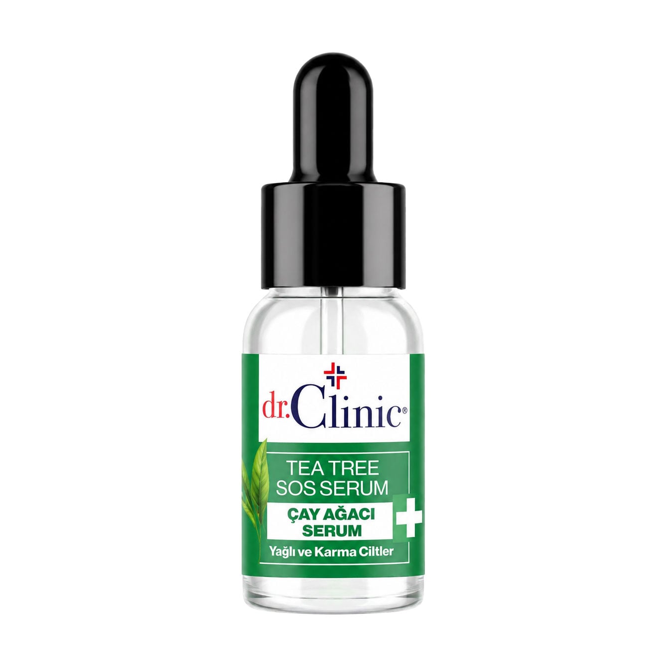 Cироватка для обличчя Dr.Clinic Tea Tree SOS Serum проти акне та висипань, з олією чайного дерева, 10 мл