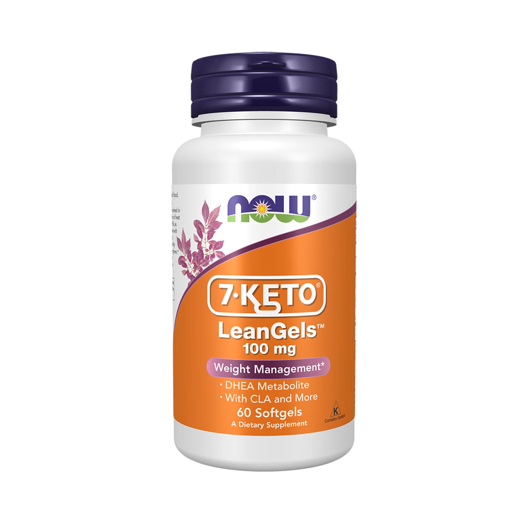 Дегідроепіандростерон NOW Foods 7-KETO LeanGels 100 мг, 60 капсул