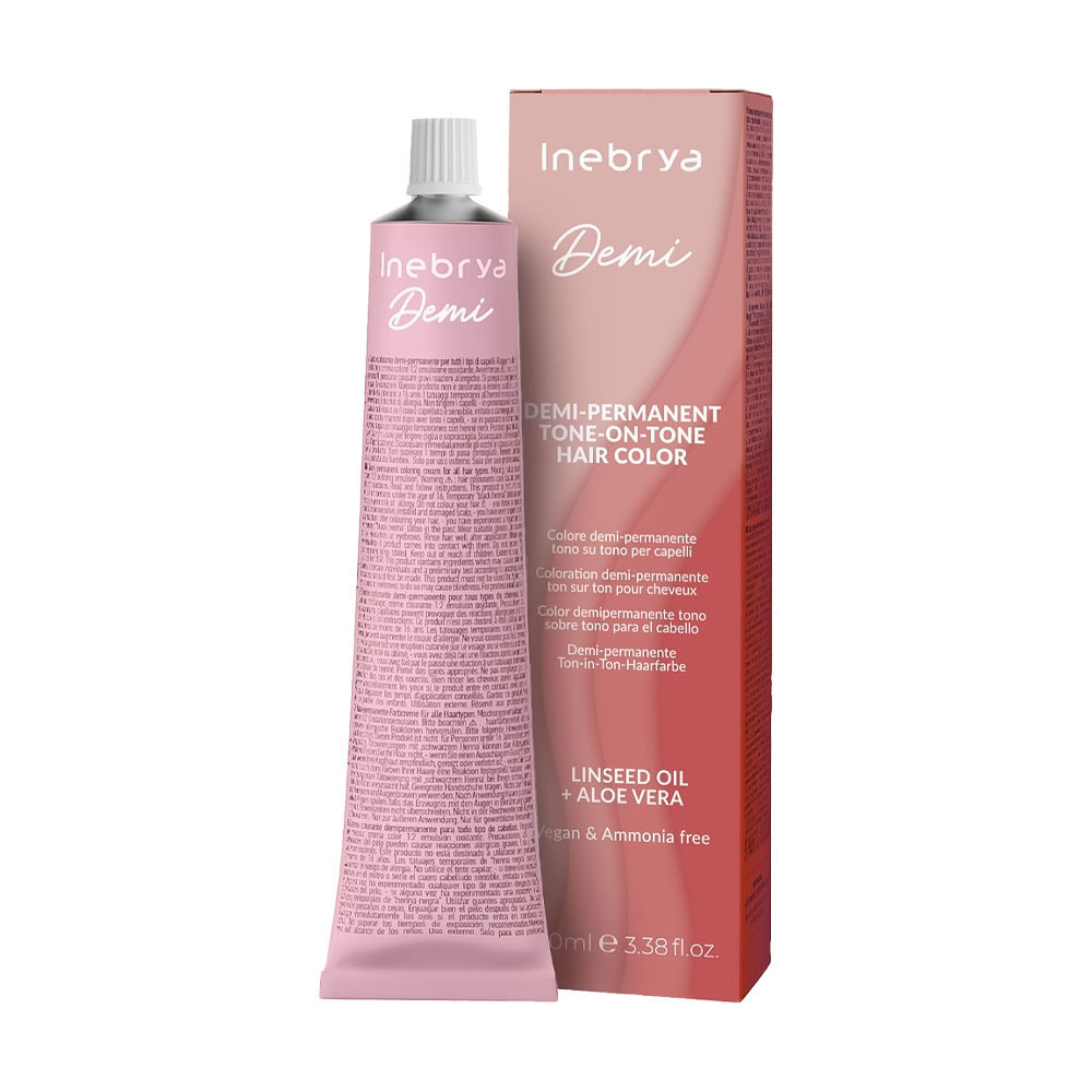 Деміперманентна фарба для волосся Inebrya Demi Demi-Permanent Tone-on-Tone Hair Color 7/1, 100 мл