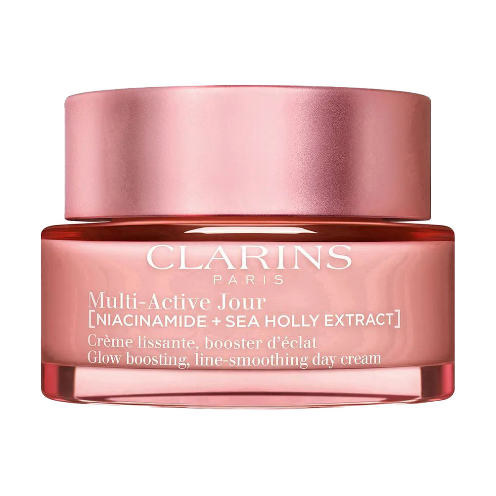 Денний крем для обличчя Clarins Multi-Active Jour Niacinamide + Sea Holly Glow Boosting Line-Smoothing Day Cream, 50 мл