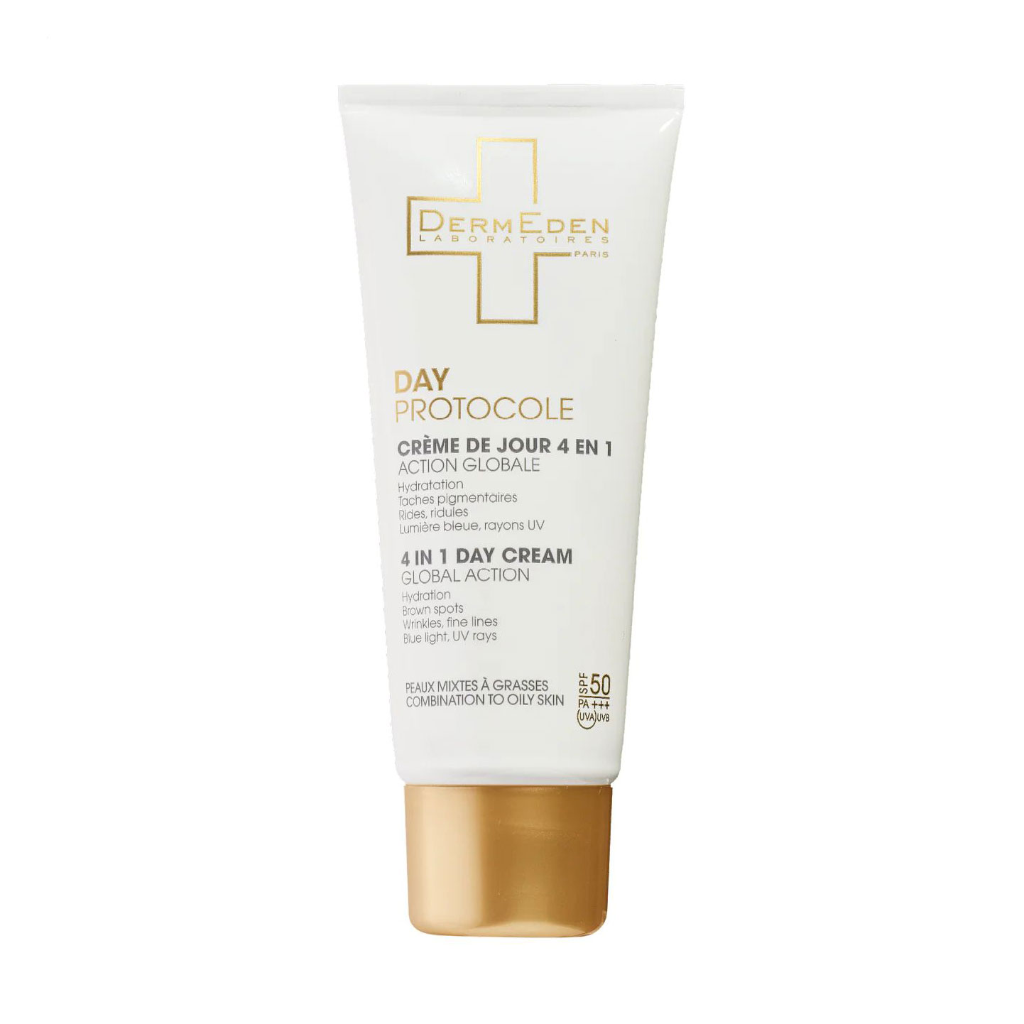 Денний крем для обличчя DermEden Day Protocole 4in1 Day Cream Global Action, SPF 50, 50 мл