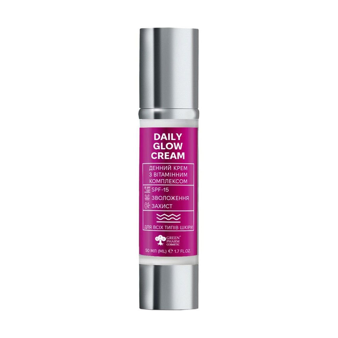 Денний крем для обличчя Green Pharm Cosmetic Daily Glow Cream SPF 15, 50 мл