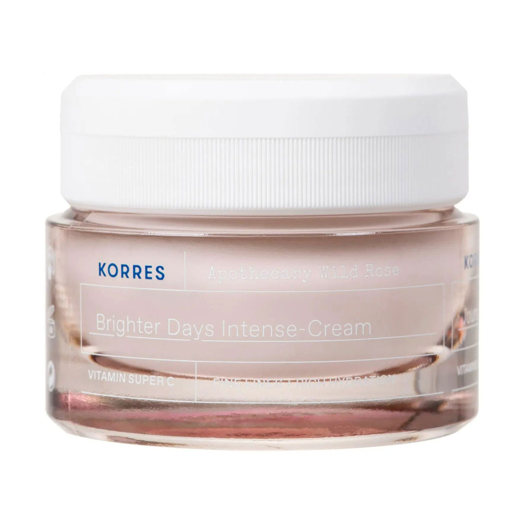 Денний крем для обличчя Korres Apothecary Wild Rose Brighter Days Intense-Cream з вітаміном С, 40 мл