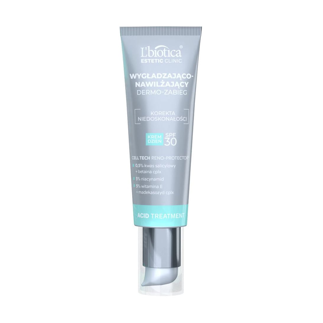 Денний крем для обличчя L'biotica Estetic Clinic Acid Treatment SPF 30, 35 мл