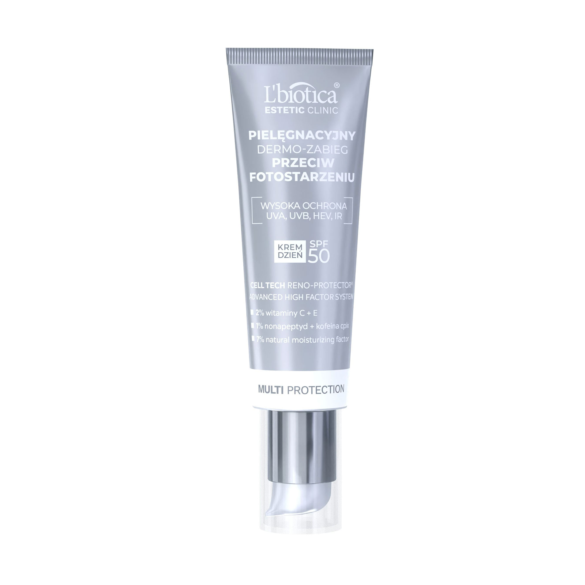 Денний крем для обличчя L'biotica Estetic Clinic Multi Protection SPF 50, 35 мл