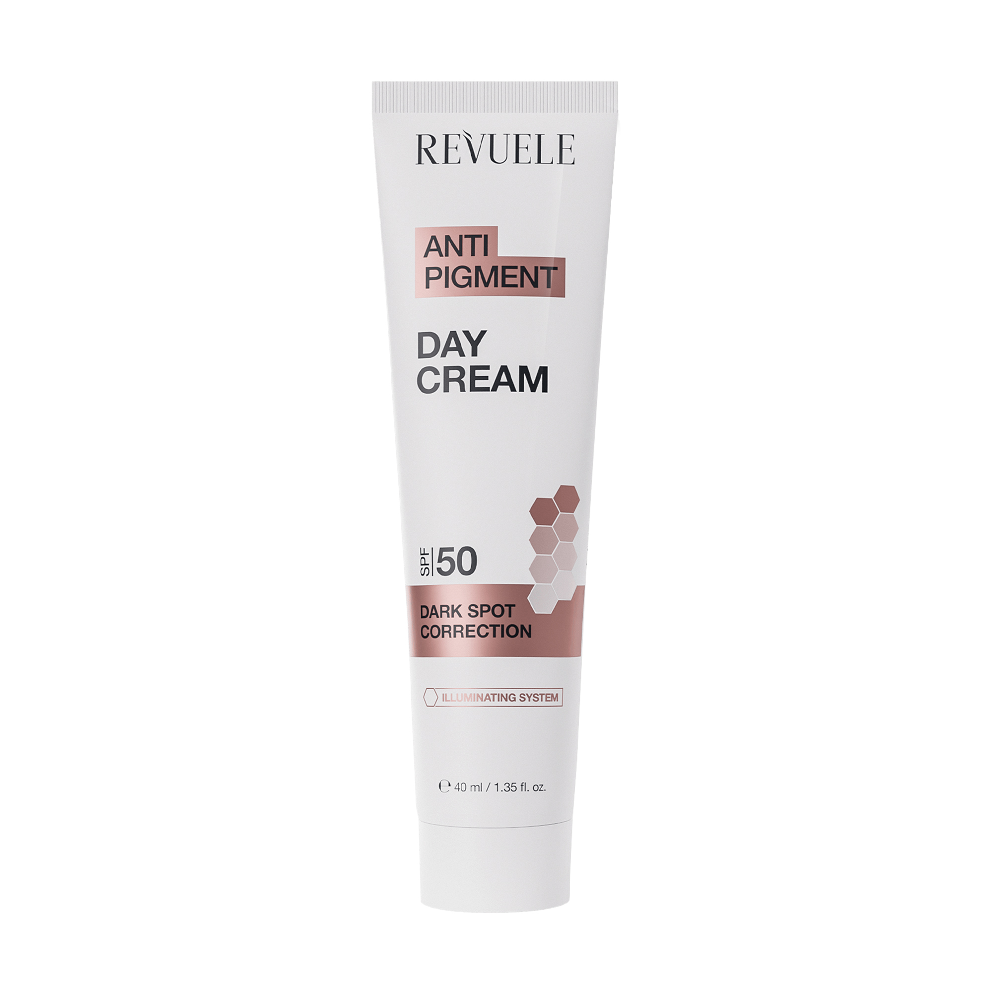 Денний крем для обличчя Revuele Anti Pigment Day Cream, SPF 50, проти пігментації, 40 мл