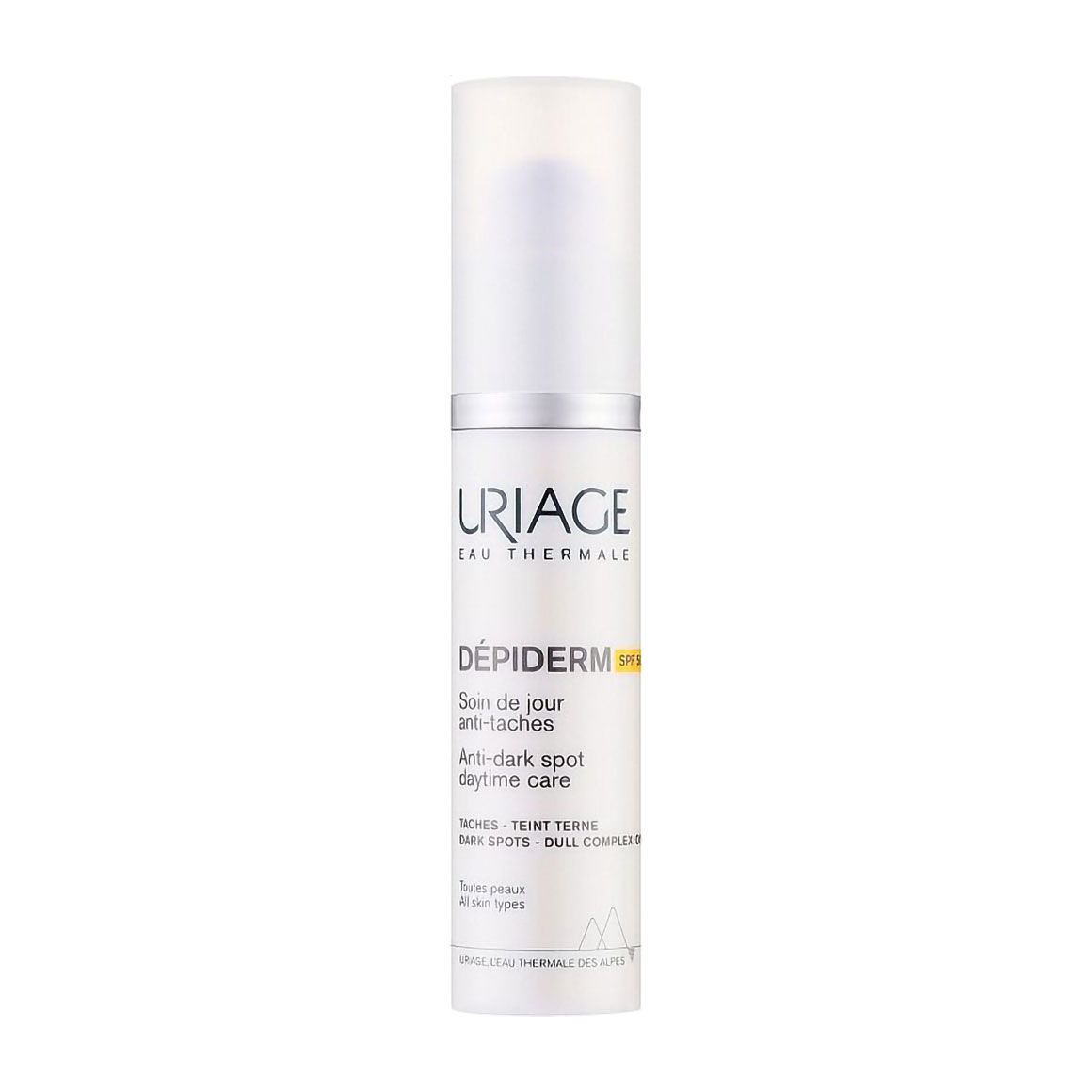 Денний крем для обличчя Uriage Depiderm Anti-Dark Spot Day Care SPF 50+ проти пігментних плям, 30 мл