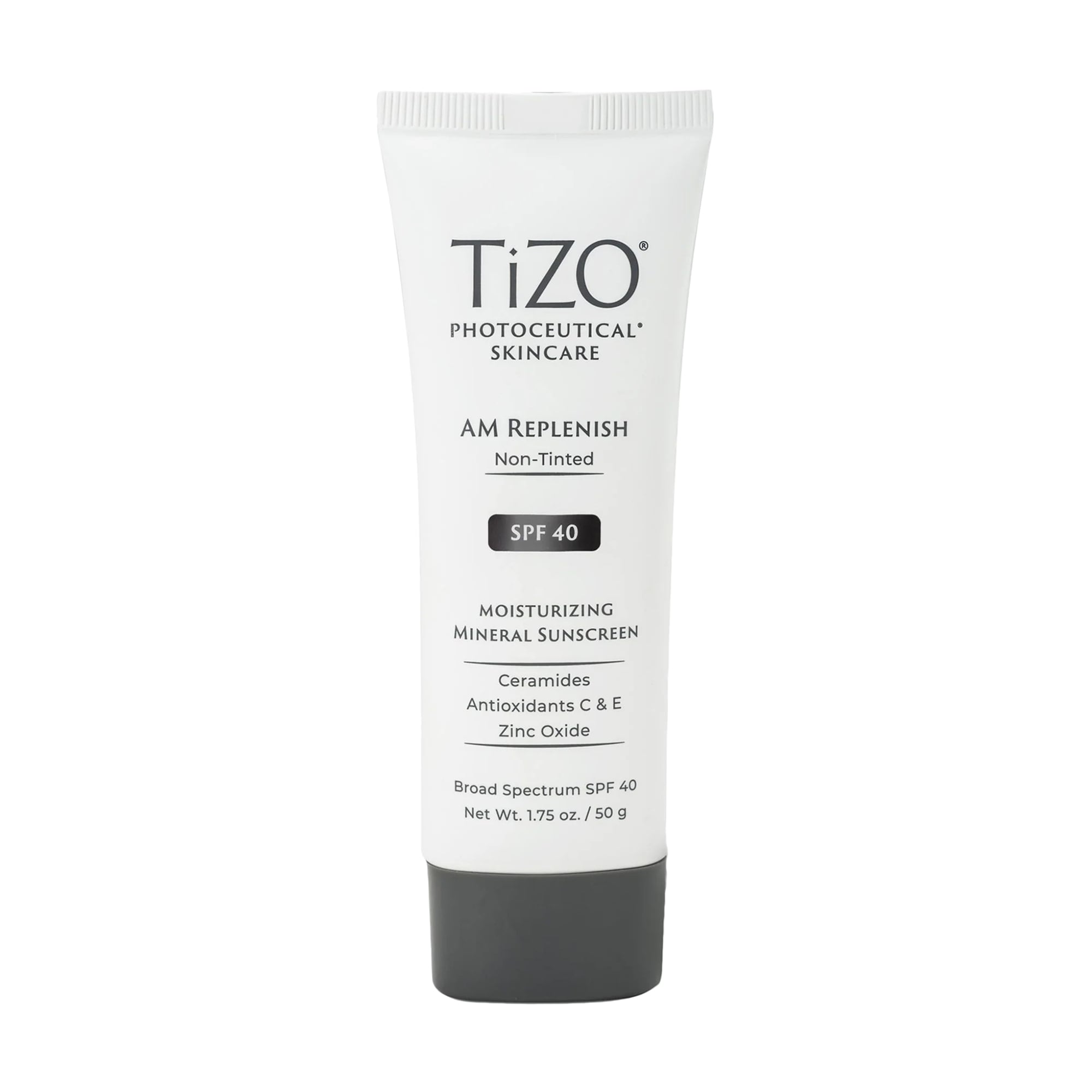 Денний живильний крем для обличчя та тіла TiZO Photoceutical Skincare AM Replenish Non-Tinted SPF 40 без відтінку, 50 г