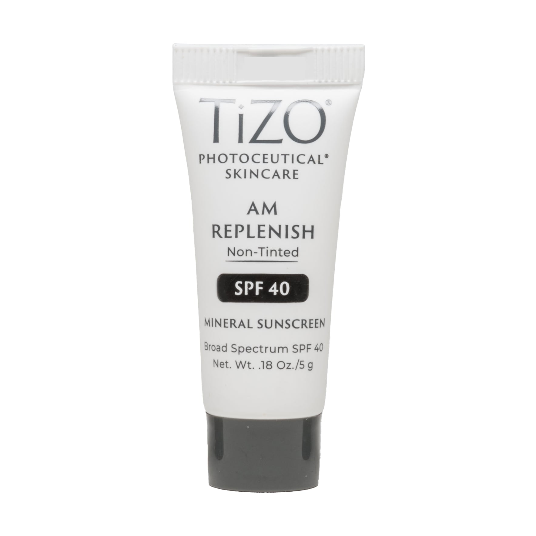 Денний живильний крем для обличчя та тіла TiZO Photoceutical Skincare AM Replenish Non-Tinted SPF 40 без відтінку, 5 г