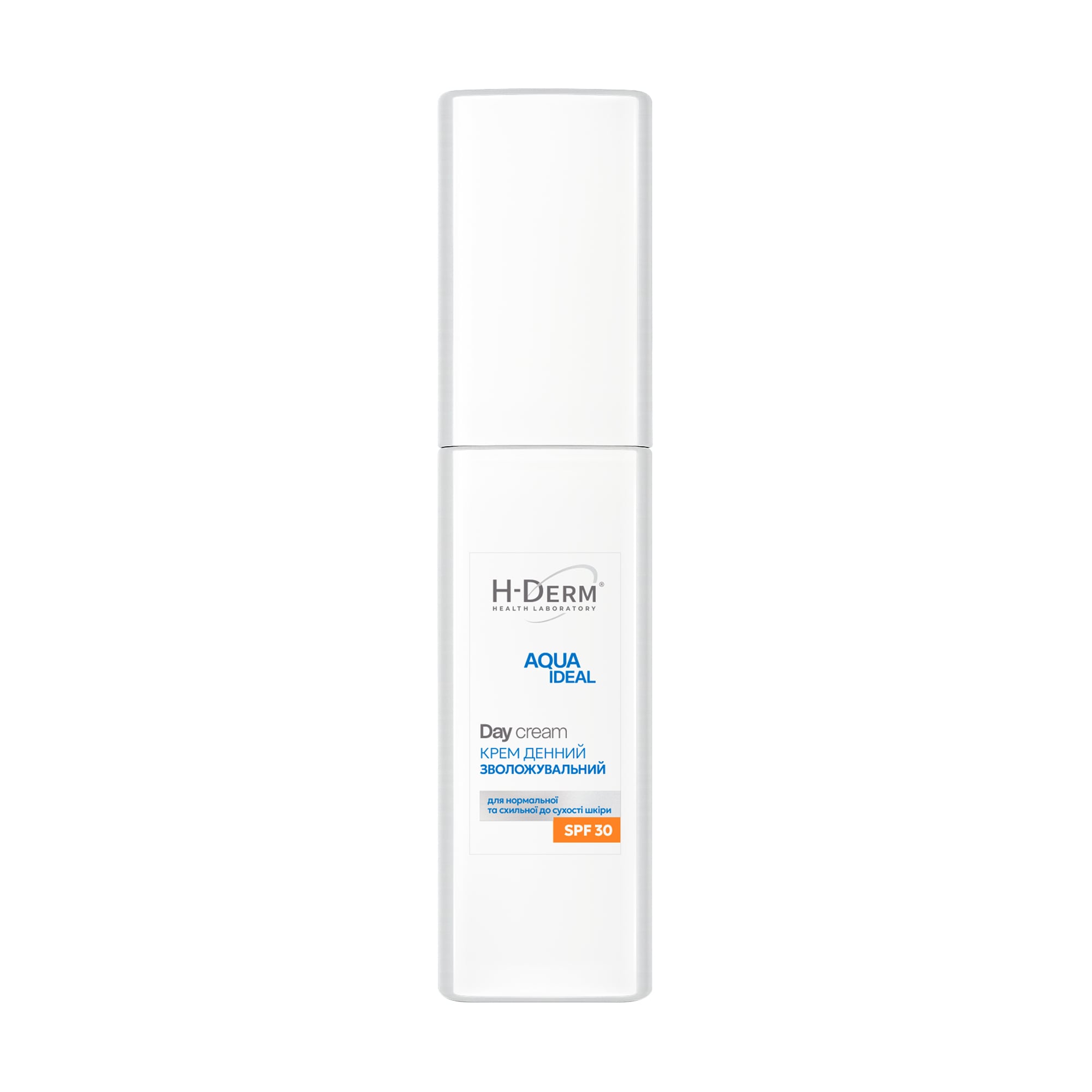Денний зволожувальний крем для обличчя Health Derm Laboratory Aqua Ideal Day Cream, SPF 30, для нормальної та схильної до сухості шкіри, 50 мл