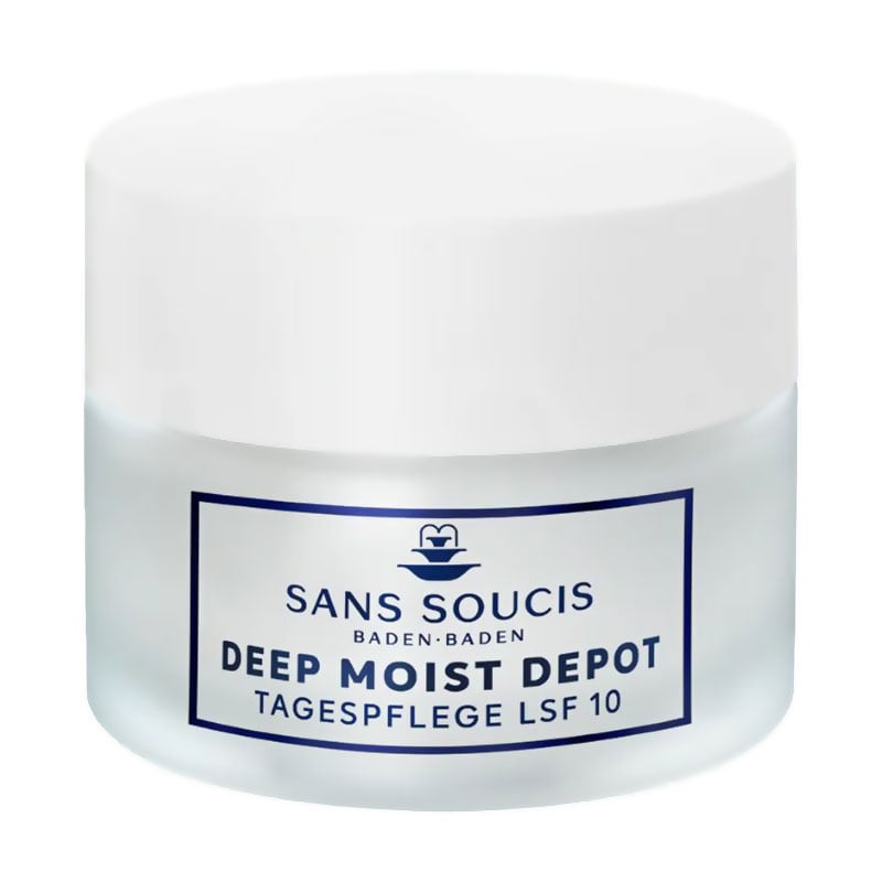 Денний зволожувальний крем для обличчя Sans Soucis Deep Moist Depot Day Care, SPF 10, для нормальної та сухої шкіри, 50 мл