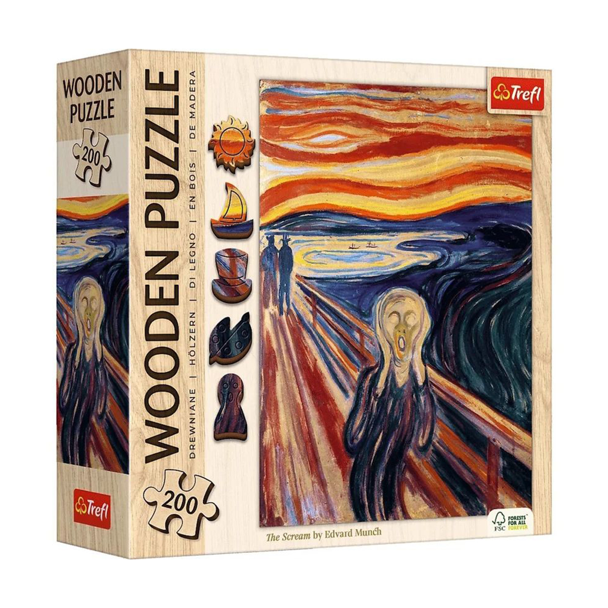Дерев'яні пазли Trefl Wooden Крик, від 9 років, 200 елементів (20252)