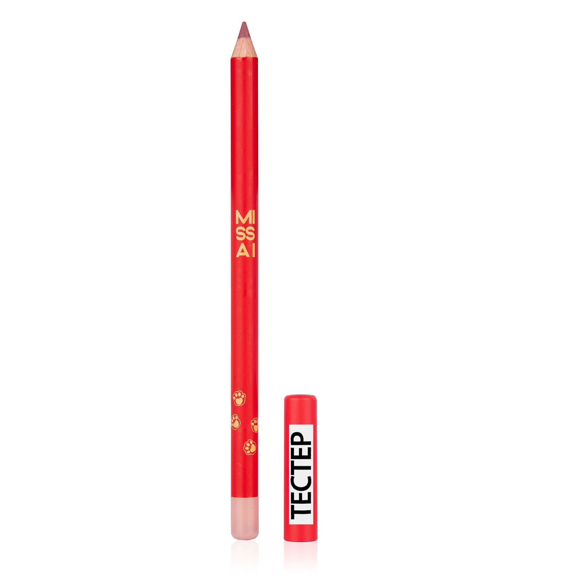Дерев'яний олівець для губ Missai Satin Lip Pencil, тон 06, 1.2 г (Тестер)