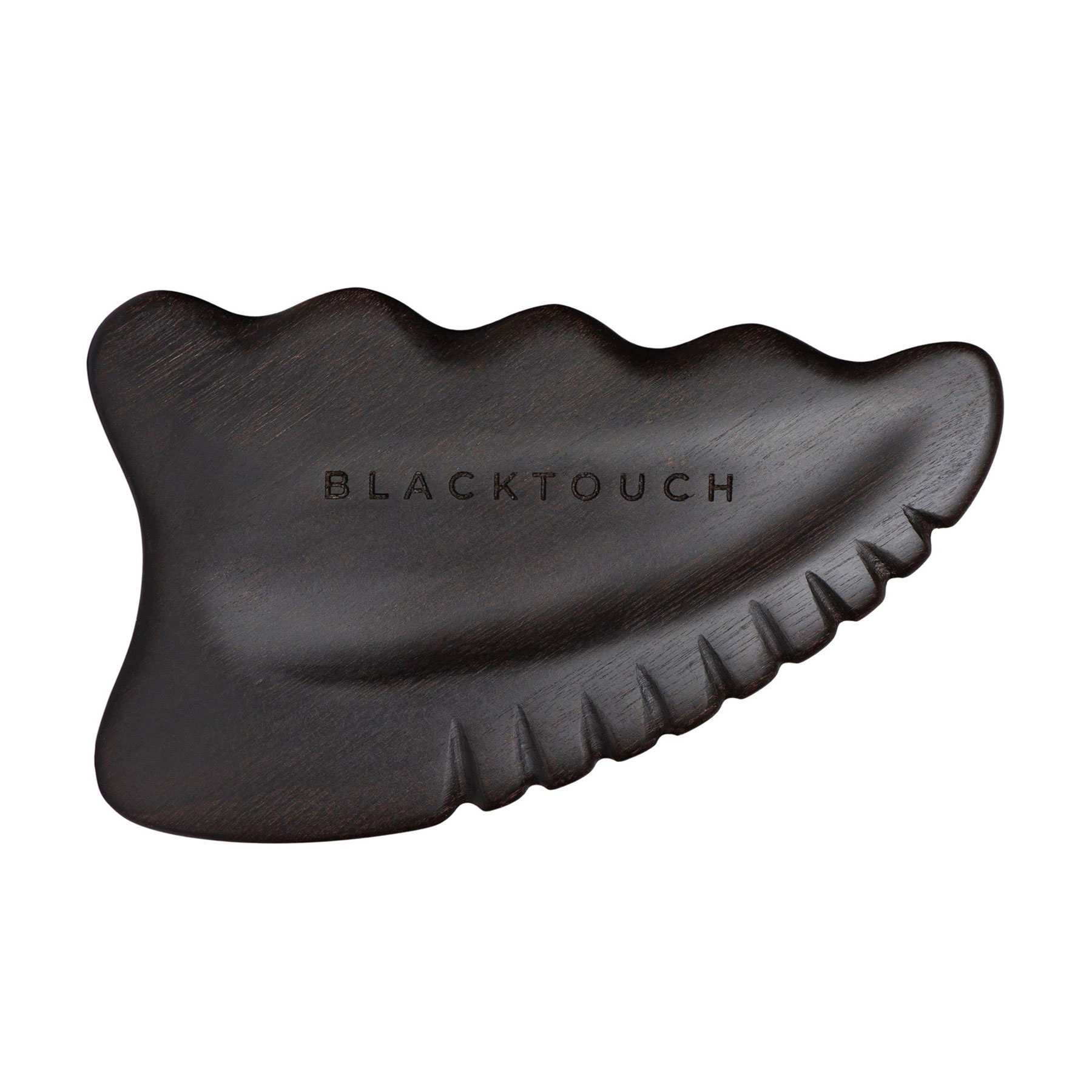 Дерев'яний шкребок гуаша для тіла та обличчя BlackTouch Energy Black, 1 шт