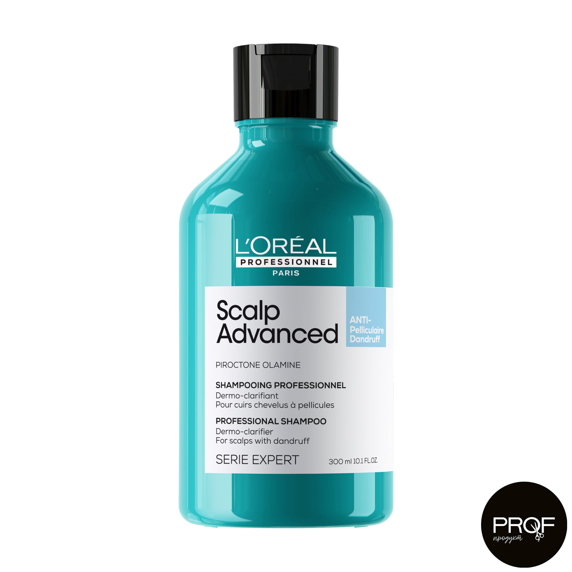 Дерморегулювальний шампунь для волосся L'Oreal Professionnel Scalp Advanced Professional Shampoo проти лупи, 300 мл