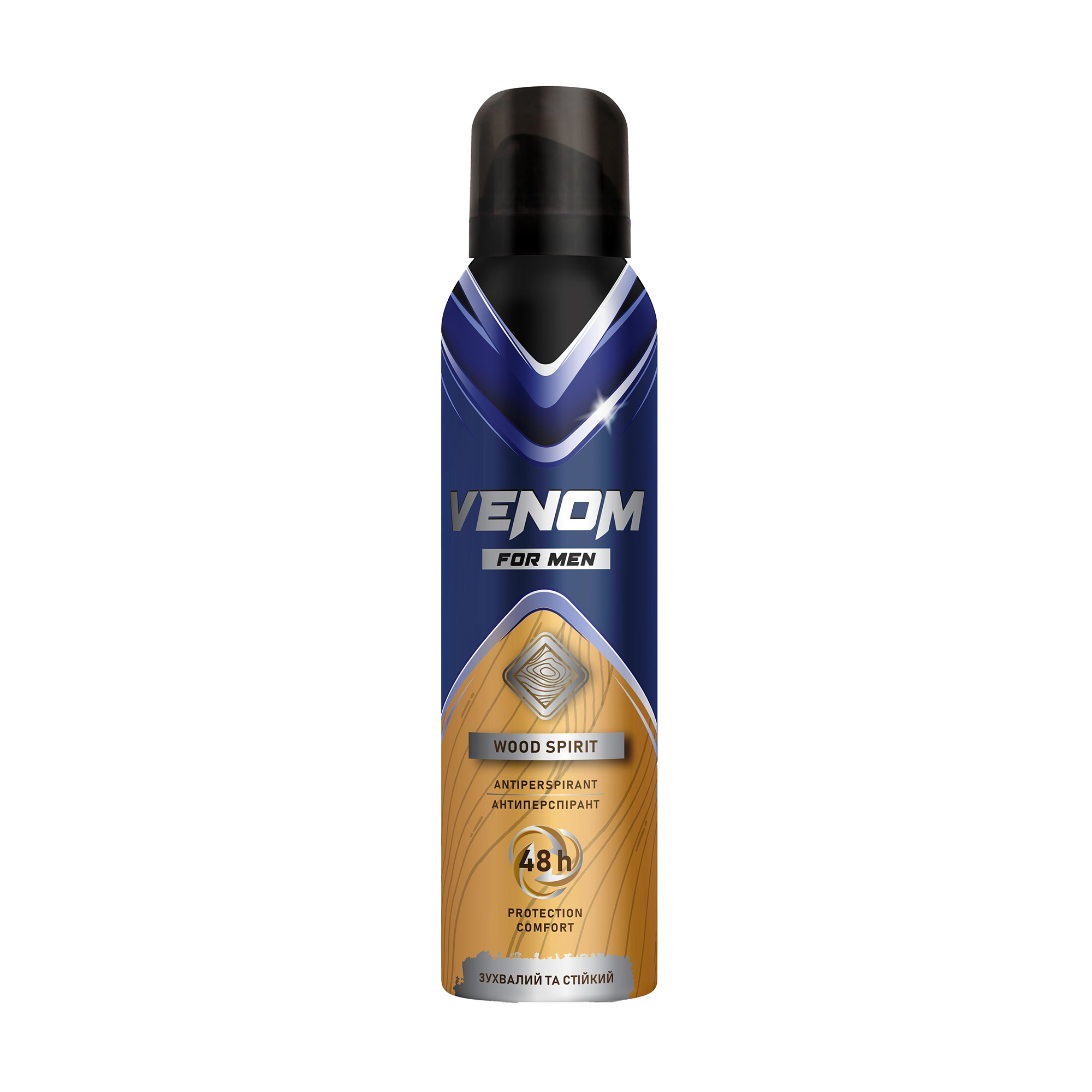 Дезодарант-антиперспірант Venom For Men Wood Spirit 48h чоловічий, 150 мл