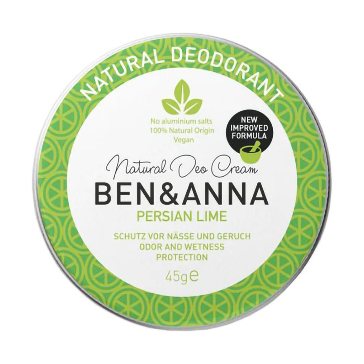 Дезодорант-крем Ben &amp; Anna Natural Soda Cream Deodorant, Persian Lime, 45 г