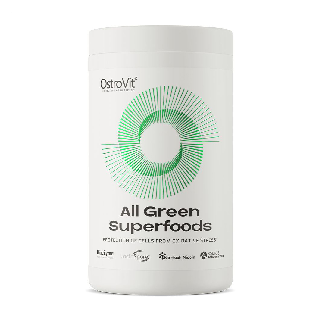 Дiєтична дoбaвка OstroVit All Green Superfoods без смаку, в порошку, 345 г