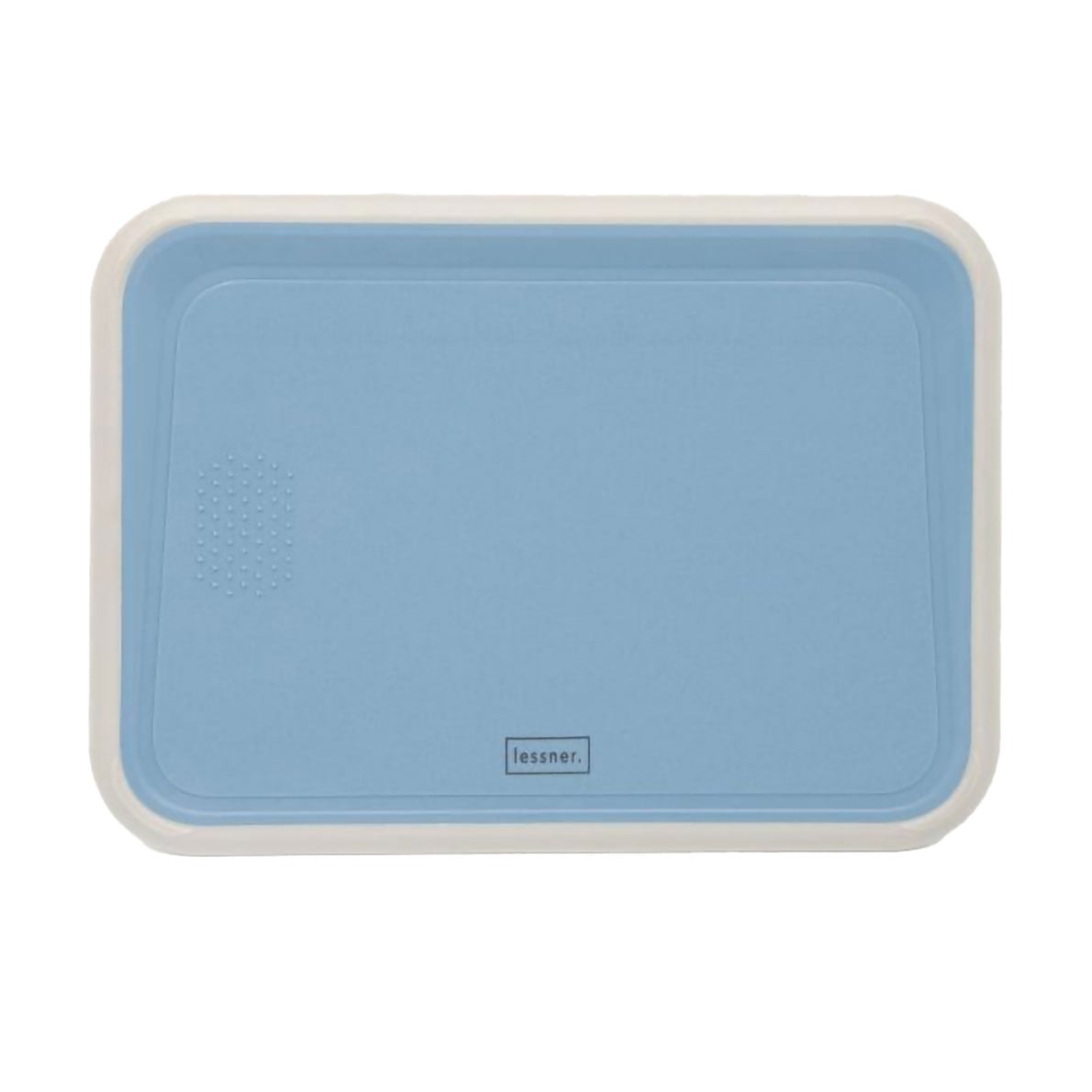 Дошка кухонна Lessner Sky Blue прямокутна, пластикова з силіконом, 33*23.5*1.2 см (10313)