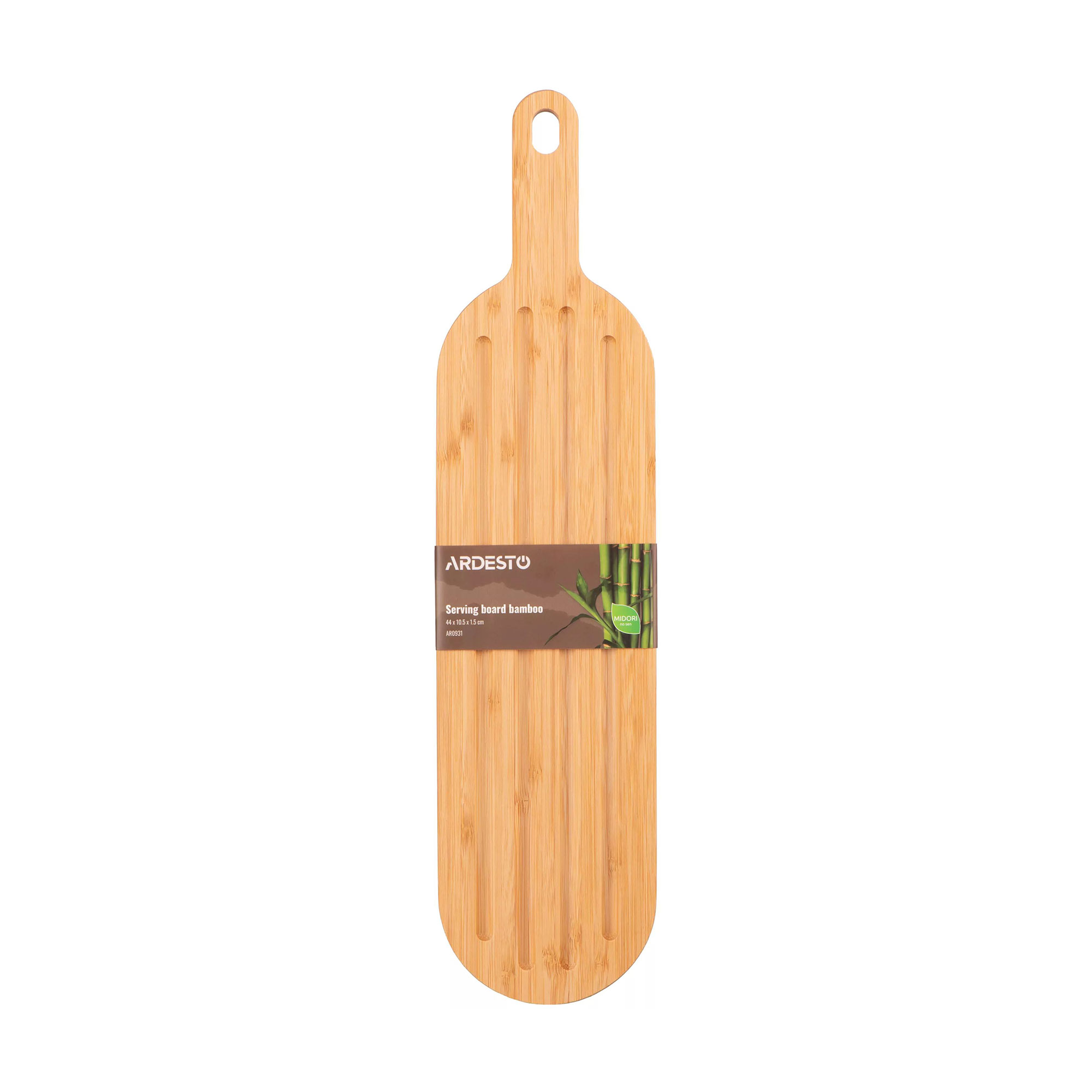 Дошка сервірувальна Ardesto Midori, бамбук, 44*10.5*1.5 см (AR0931)