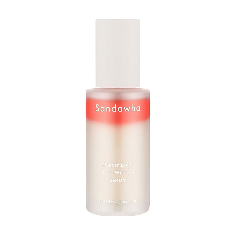 Двофазна антивікова сироватка для обличчя Sandawha Double Effect Anti-Wrinkle Serum з екстрактом камелії, 50 мл