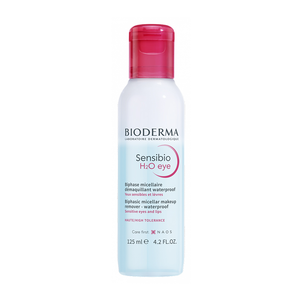 Двофазна міцелярна вода для зняття макіяжу з очей і губ Bioderma Sensibio H2O Eyes Biphase Micellar, 125 мл