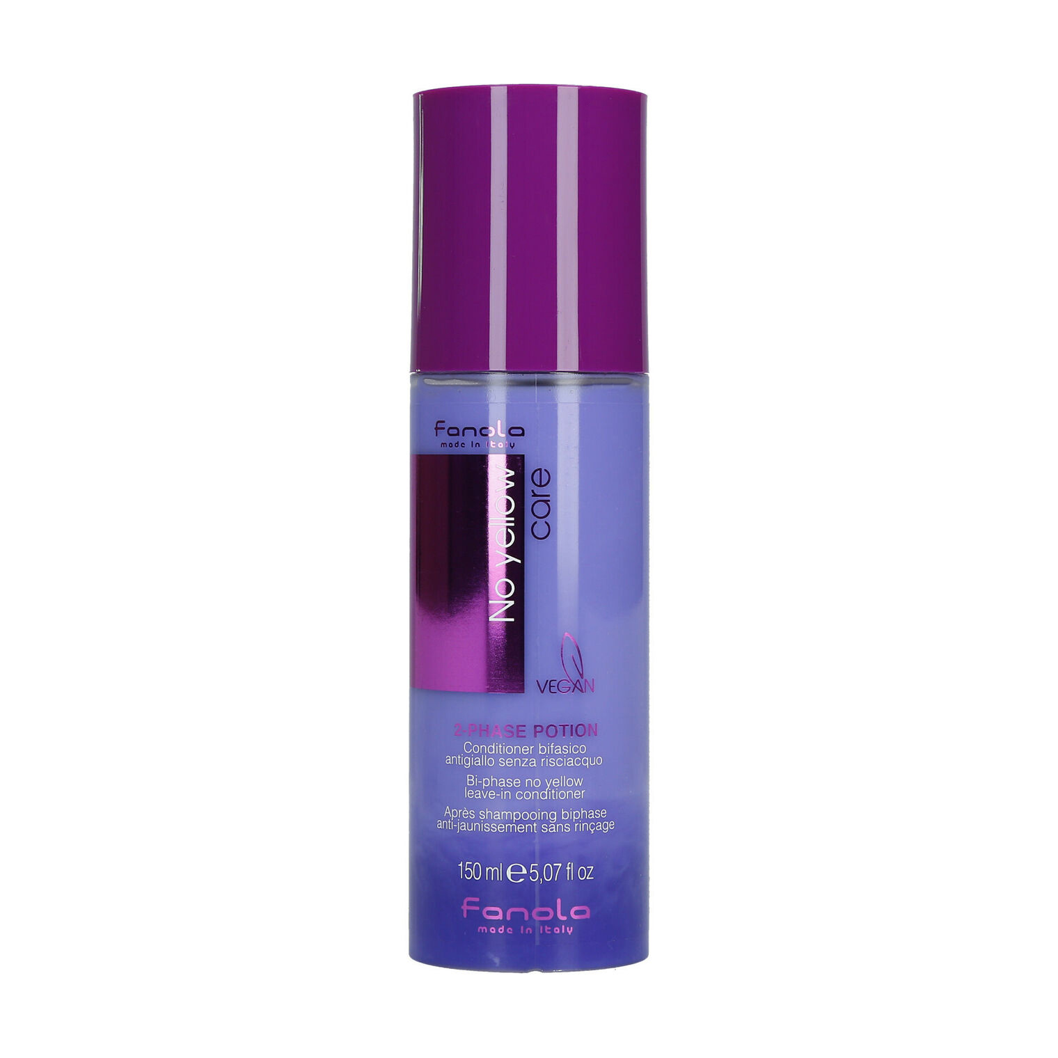 Двофазний кондиціонер проти жовтизни Fanola No Yellow Bi-Phase Leave-In Conditioner, 150 мл