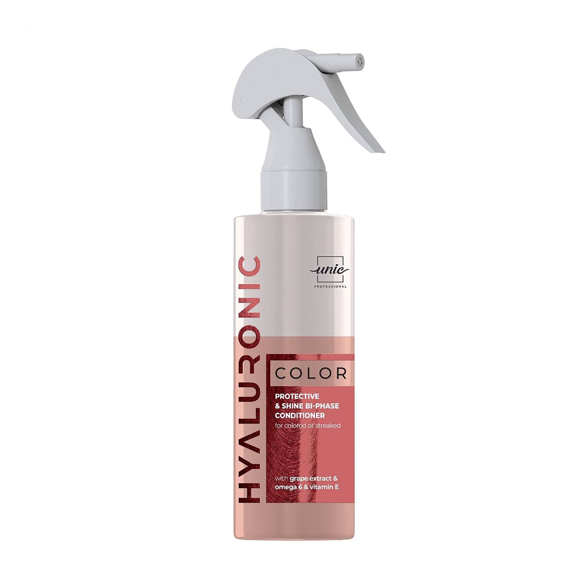 Двофазний кондиціонер Unic Hyaluronic Color Protective &amp; Shine Bi-Phase Conditioner для захисту фарбованого та мелірованого волосся, 200 мл