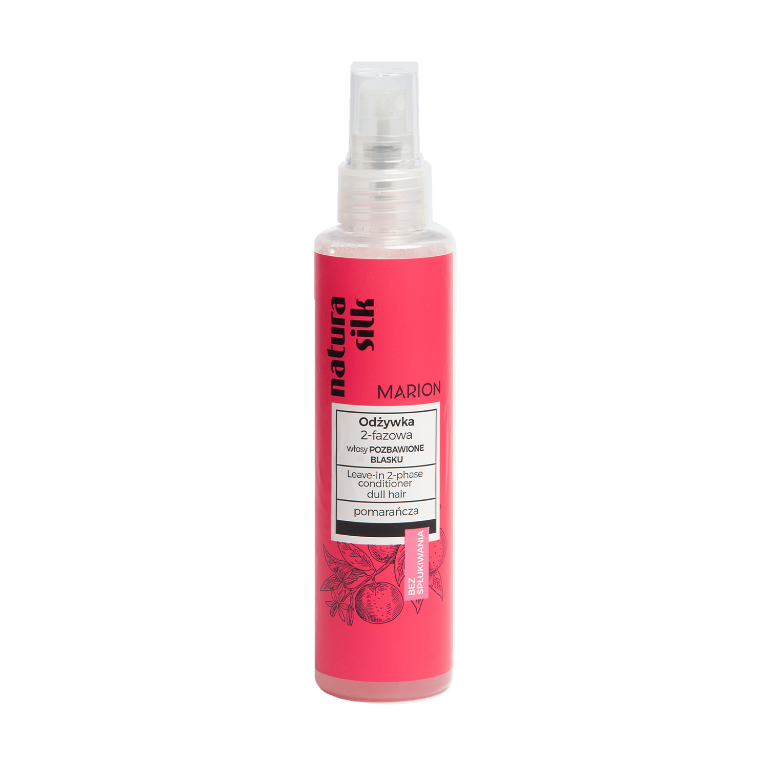 Двофазний незмивний кондиціонер Marion Natura Silk Leave-in 2 Phase Conditioner для блиску волосся, 150 мл