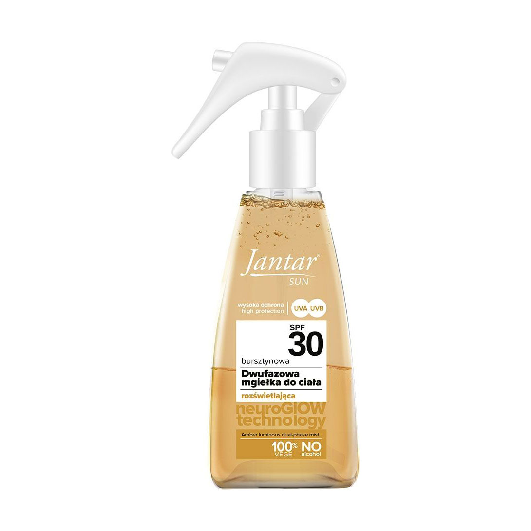 Двофазний спрей для тіла Farmona Jantar Sun Amber Luminous Dual-phase Mist SPF 30, 150 мл