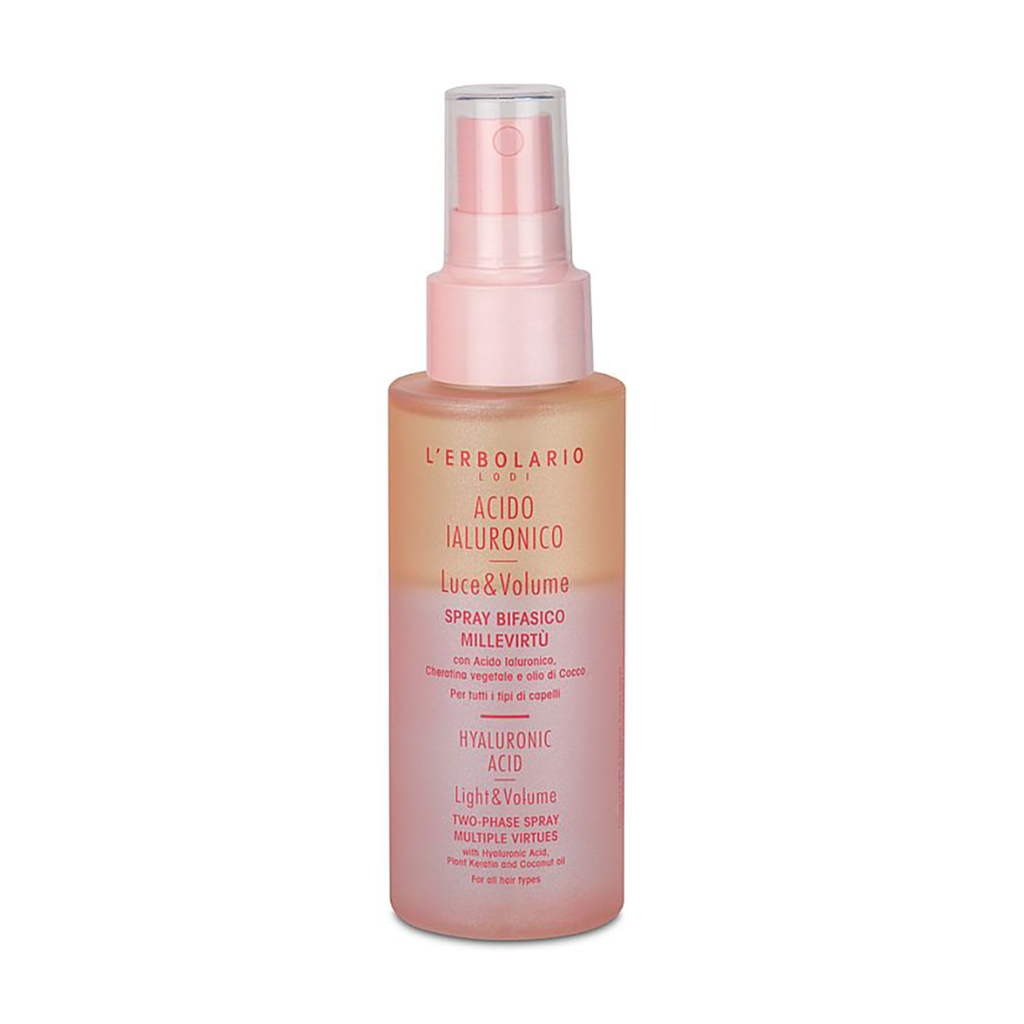 Двофазний спрей для волосся L'Erbolario Hyaluronic Acid Light &amp; Volume Two-Phase Spray Multiple Virtues, 100 мл