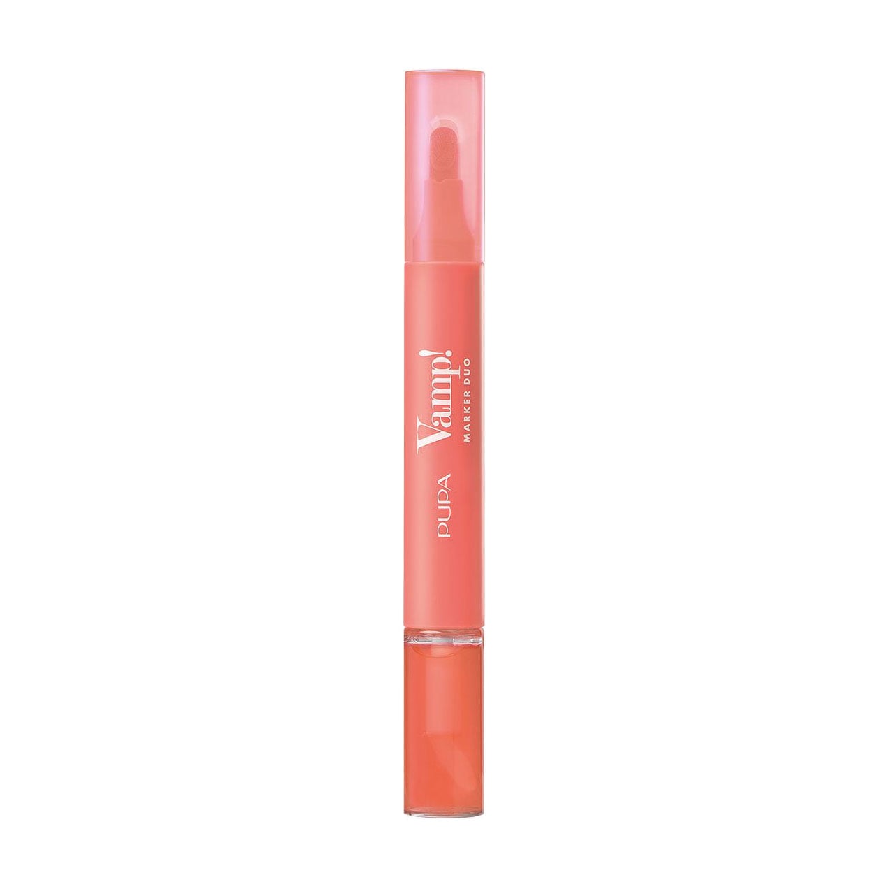 Двосторонній блиск-олія для губ 2 в 1 Pupa Vamp! Marker Duo 008 Orange Sorbet, 1.4 мл