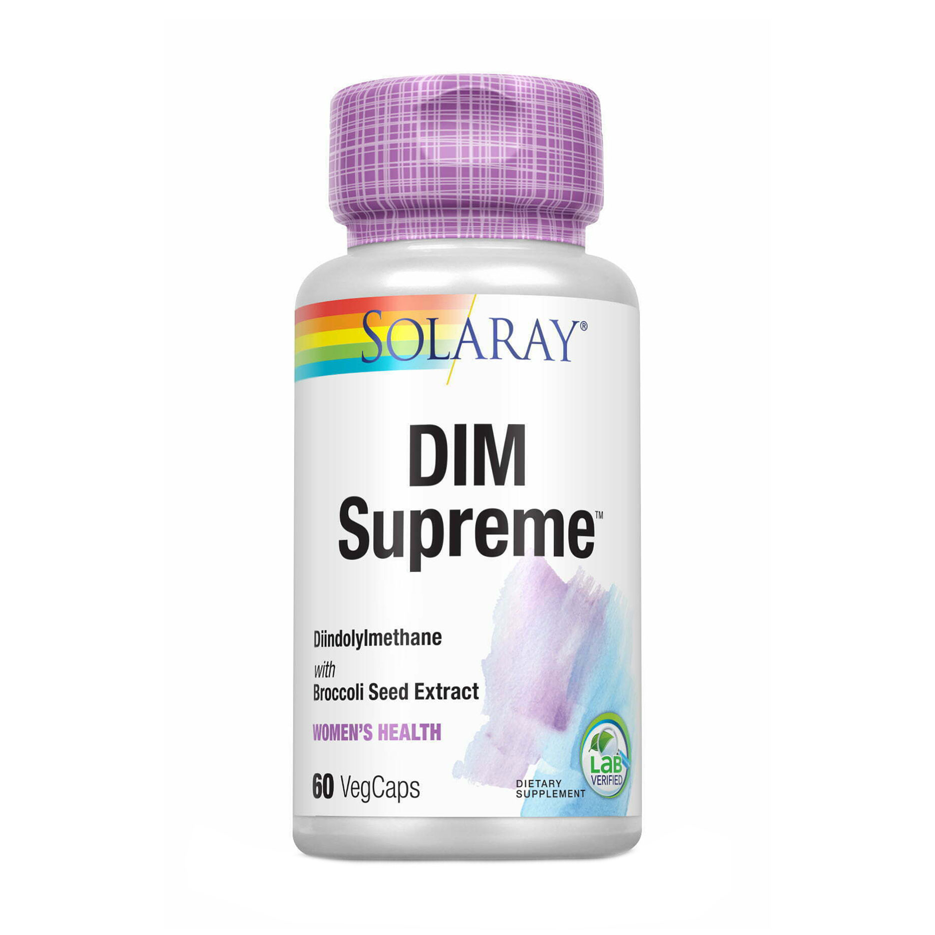 Диіндолілметан для жінок Solaray DIM Supreme, 60 вегетаріанських капсул