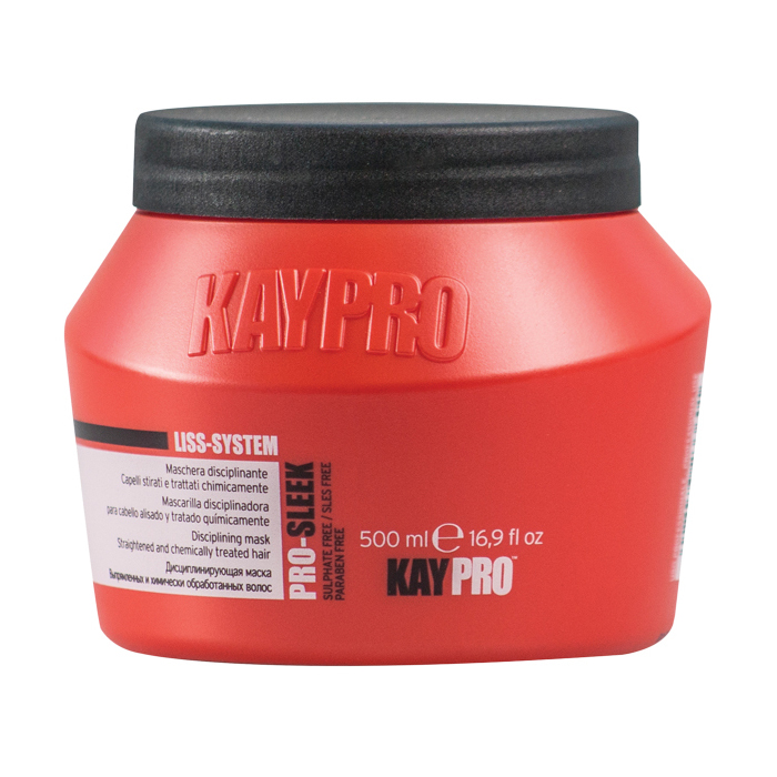 Дисциплінувальна маска KayPro Pro-Sleek Mask для хімічно випрямленого волосся, 500 мл